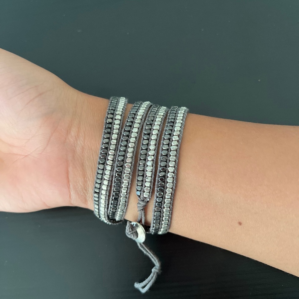 Double colour wrapper bracelet